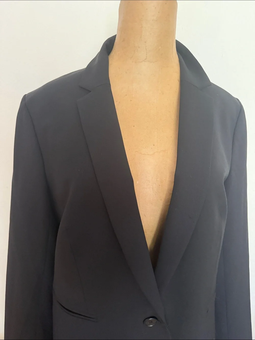 J. Crew sz 8 Black Single-Button Italian Wool Blazer lined great condition